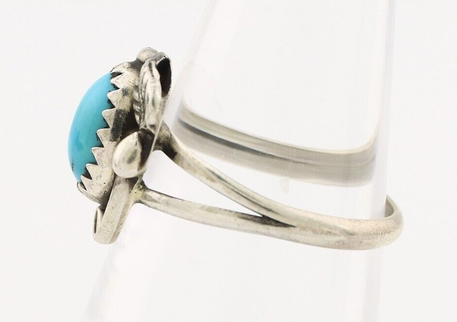Navajo Ring 925 Silver Turquoise Artist Signed SkyStone Creations C.80's