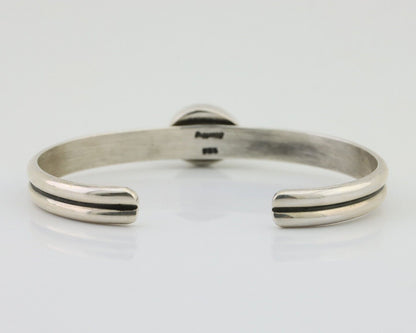 Navajo Cuff Bracelet 925 Silver Natural Blue Turquoise Native American C.80's