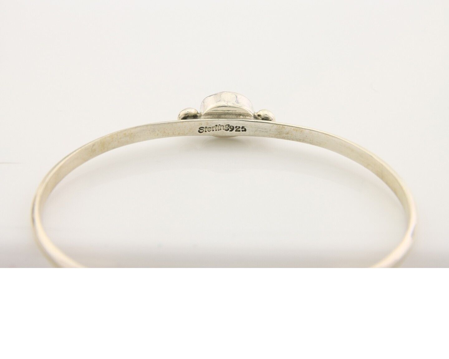 Navajo Bracelet .925 Silver Natural Red Coral Cuff Native American Artist C.80's