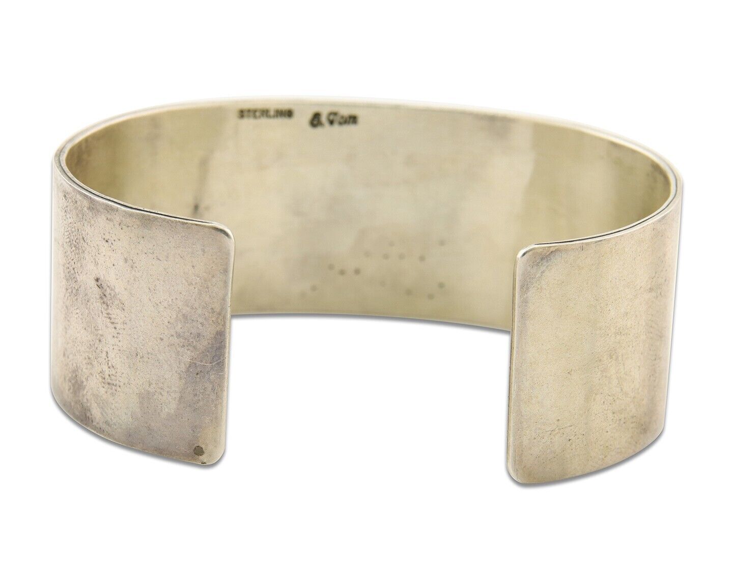 Hopi Pictograph Bracelet 925 Silver Handmade Artist Signed S Tom C.80's