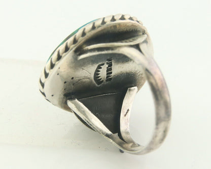 Navajo Ring 925 Sterling Royston Turquoise Artist Signed Sunset C.80's