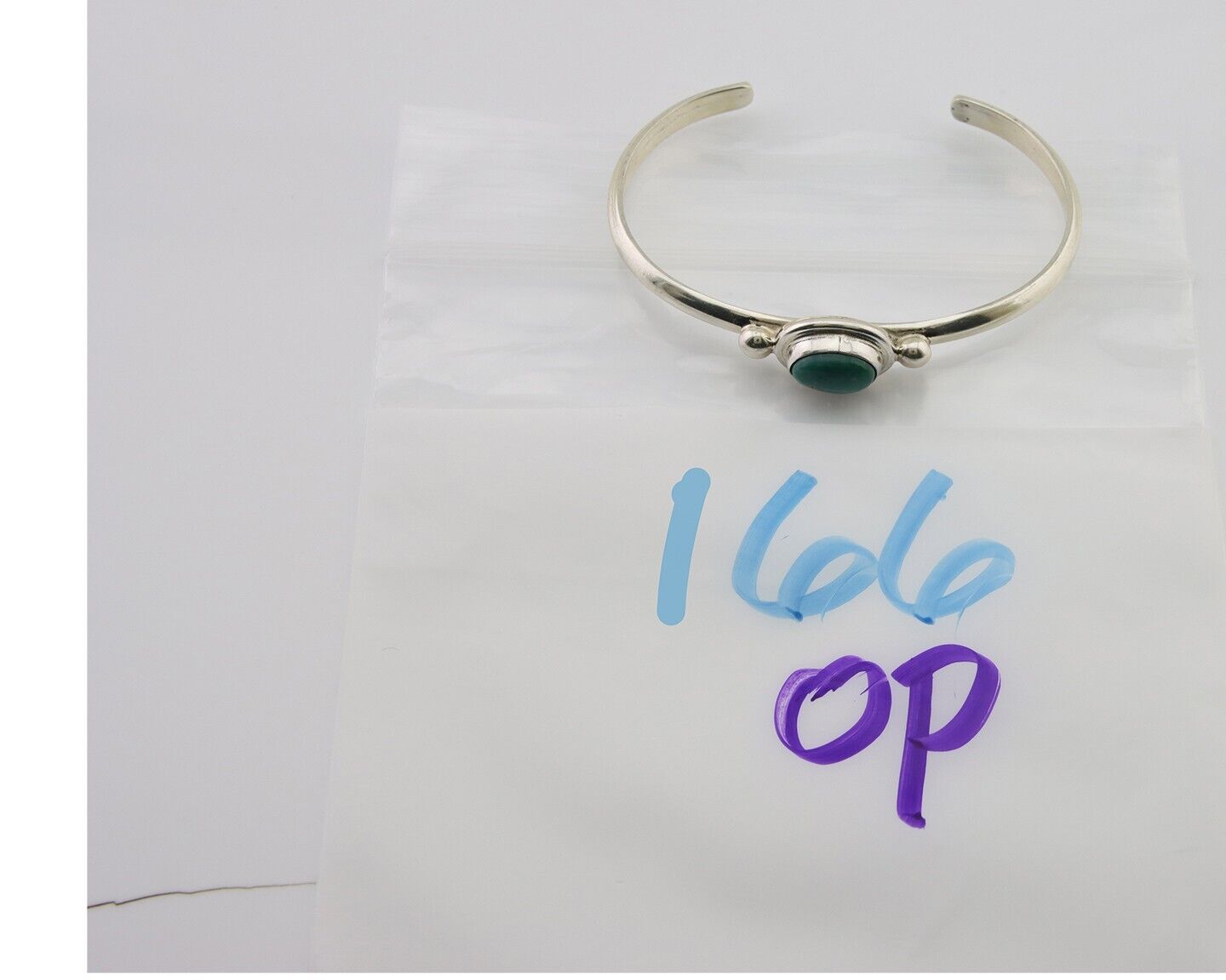 Navajo Kingman Turquoise Bracelet 925 Silver Artist Native American C.80's