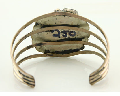 Navajo Bracelet 925 Silver Natural Blue Turquoise Native American Artist C.80s