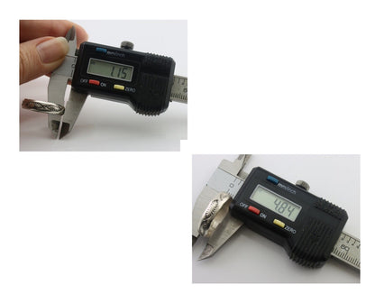 Navajo Hand Stamped Band 925 Silver 5.0 mm Signed Larry Chavez Size 9.75 C.80's