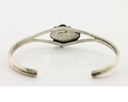 Navajo Handmade Bracelet 925 Silver Natural Blue Turquoise Native American C80s