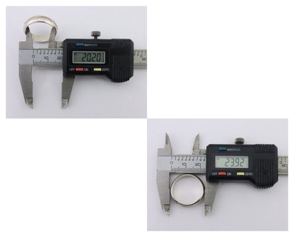 Navajo Hand Stamped Band 925 Silver 6.0 mm Signed Larry Chavez Size 10.25 C.80's