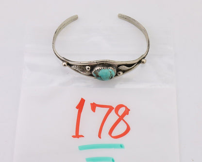 Navajo Handmade Bracelet 925 Silver Arizona Turquoise Native American C.80's