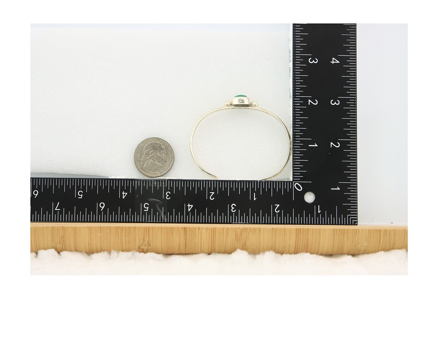 Navajo Cuff Bracelet Sterling Silver Natural Mined Malachite Native Artist