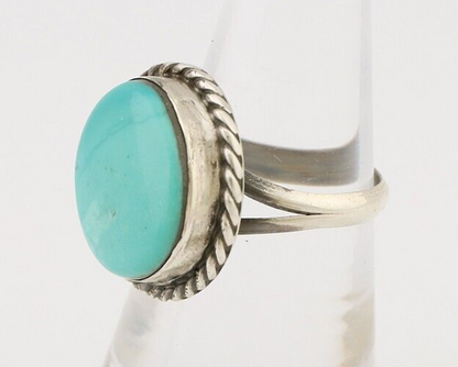 Navajo Handmade Ring 925 Silver Turquoise Native American Artist C.80's