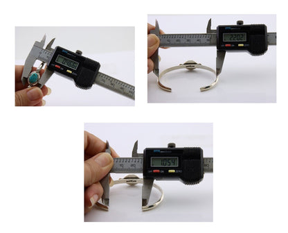 Navajo Bracelet 925 Silver Natural Turquoise Native American Artist C.80's