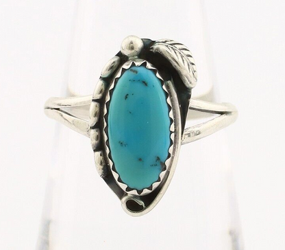 Navajo Ring 925 Silver Turquoise Artist Signed SkyStone Creations C.80's