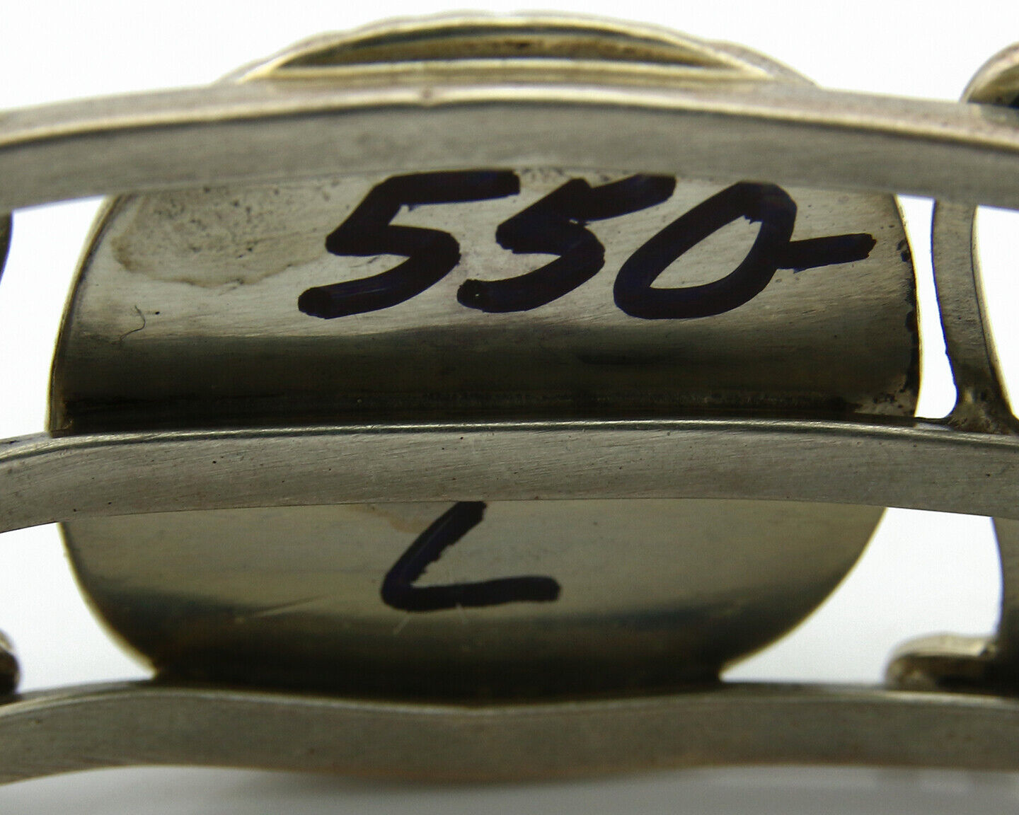 Navajo Bracelet .925 Silver Southwest Turquoise Cuff Artist Native C.80's