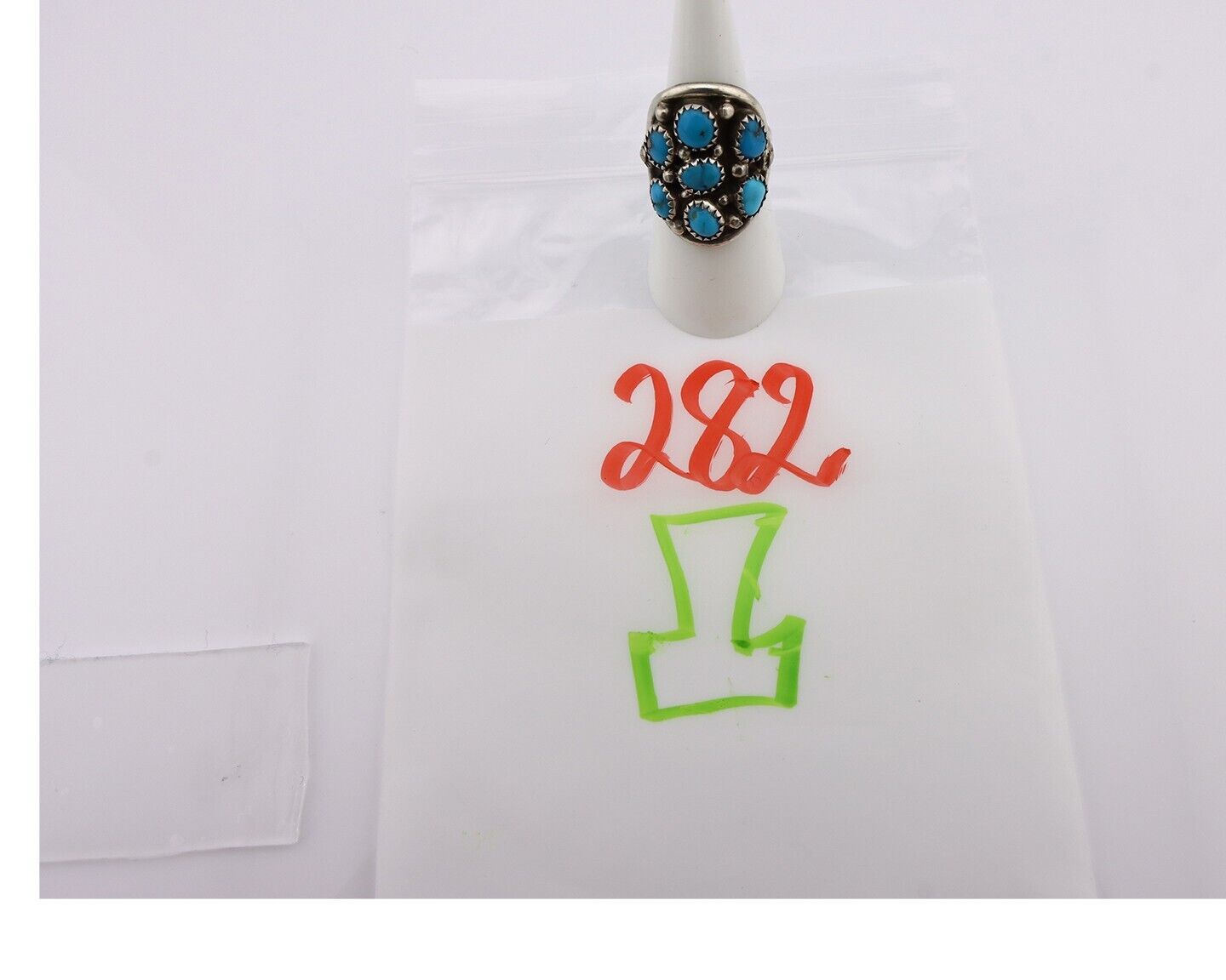 Navajo Ring 925 Silver Natural Blue Turquoise Signed Phillip Zachary Artist C80s