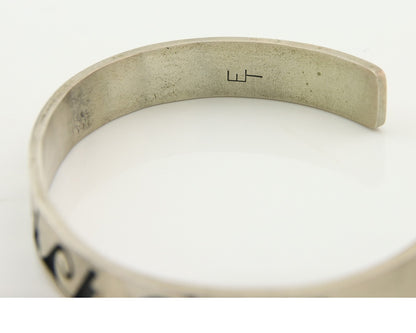 Vintage Hopi Bracelet 925 Silver Signed Effie Tawahongva & ML Authentic