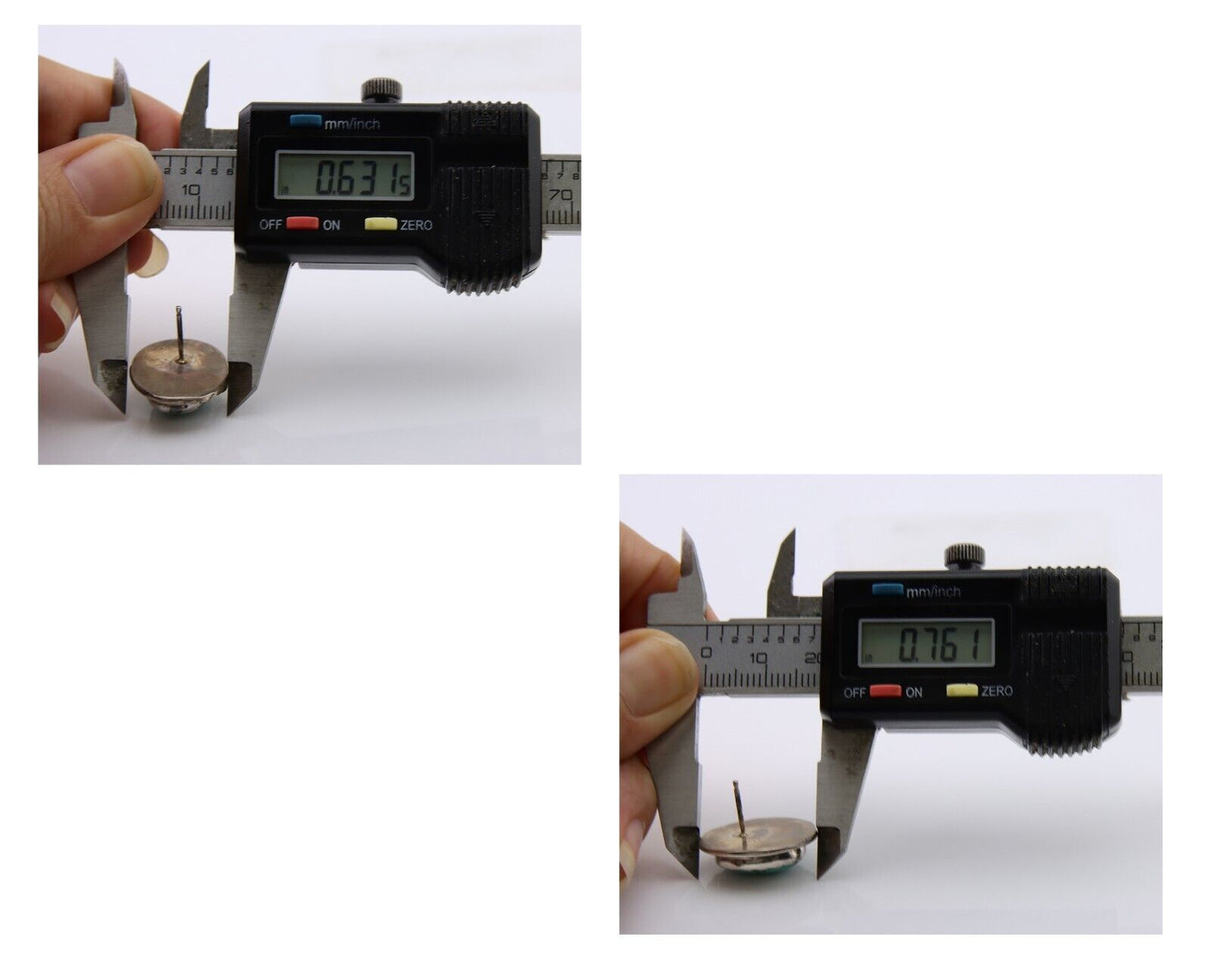 Navajo Paw Earrings 925 Silver Blue Turquoise Native American Artist C.80's