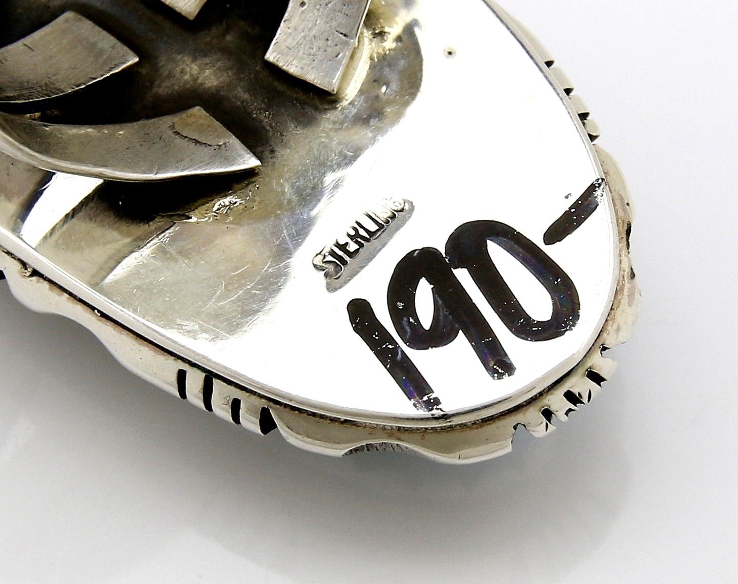 Large Navajo Museum Quality Handmade .925 Solid Silver Natural Turquoise Ring