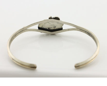 Navajo Handmade Bracelet 925 Silver Natural Blue Turquoise Native American C80s