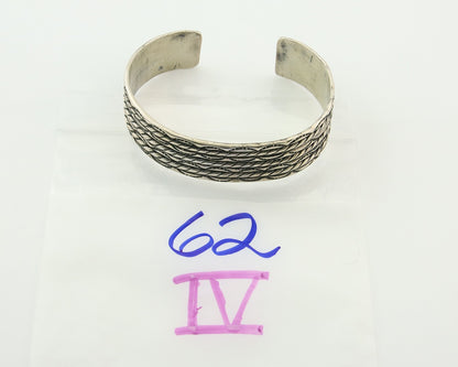 Men's Navajo Bracelet 925 Silver Artist Signed C Montoya Cuff C.80's