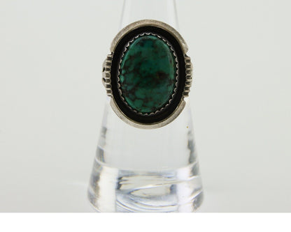 Navajo Ring 925 Silver Turquoise Artist Siged William Denetdale C.80's
