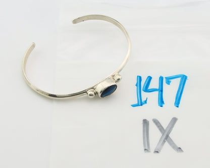 Navajo Cuff Bracelet Sterling Silver Natural Mined MOP Native Artist