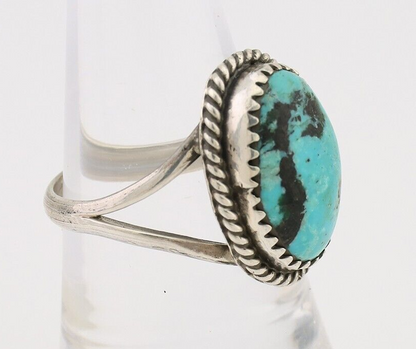 Navajo Handmade Ring 925 Silver Turquoise Native American Artist C.80's