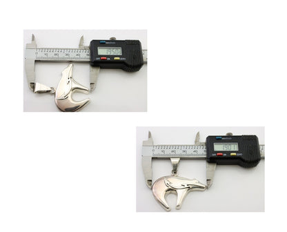 Navajo Spirit Bear Pendant 925 Sterling Silver Native Artist C.80's