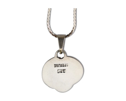 Navajo Turquoise Necklace 925 Silver Native American Artist C.80's