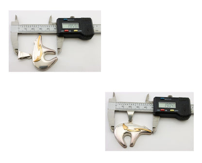 Navajo Spirit Bear Pendant 925 Sterling Silver Native Artist C.80's