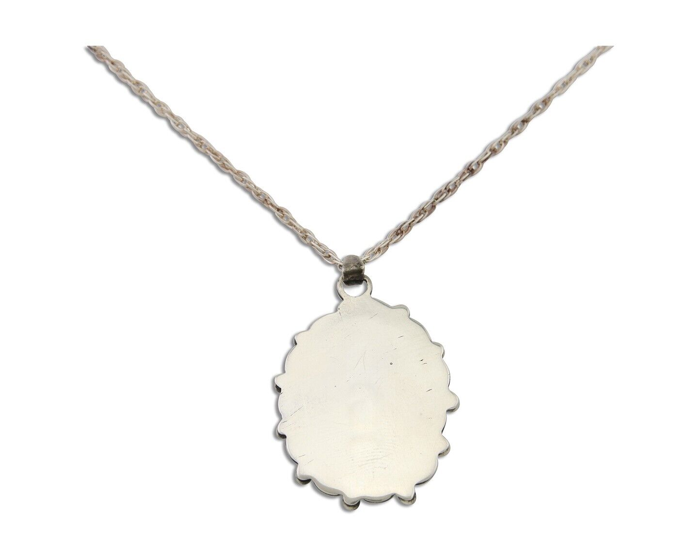 Navajo Necklace 925 Silver Natural Turquoise Native American Artist C.80's