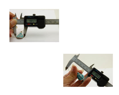 Navajo Kokopelli Earrings 999 Nickel Chip Inlay Turquoise Coral Native American