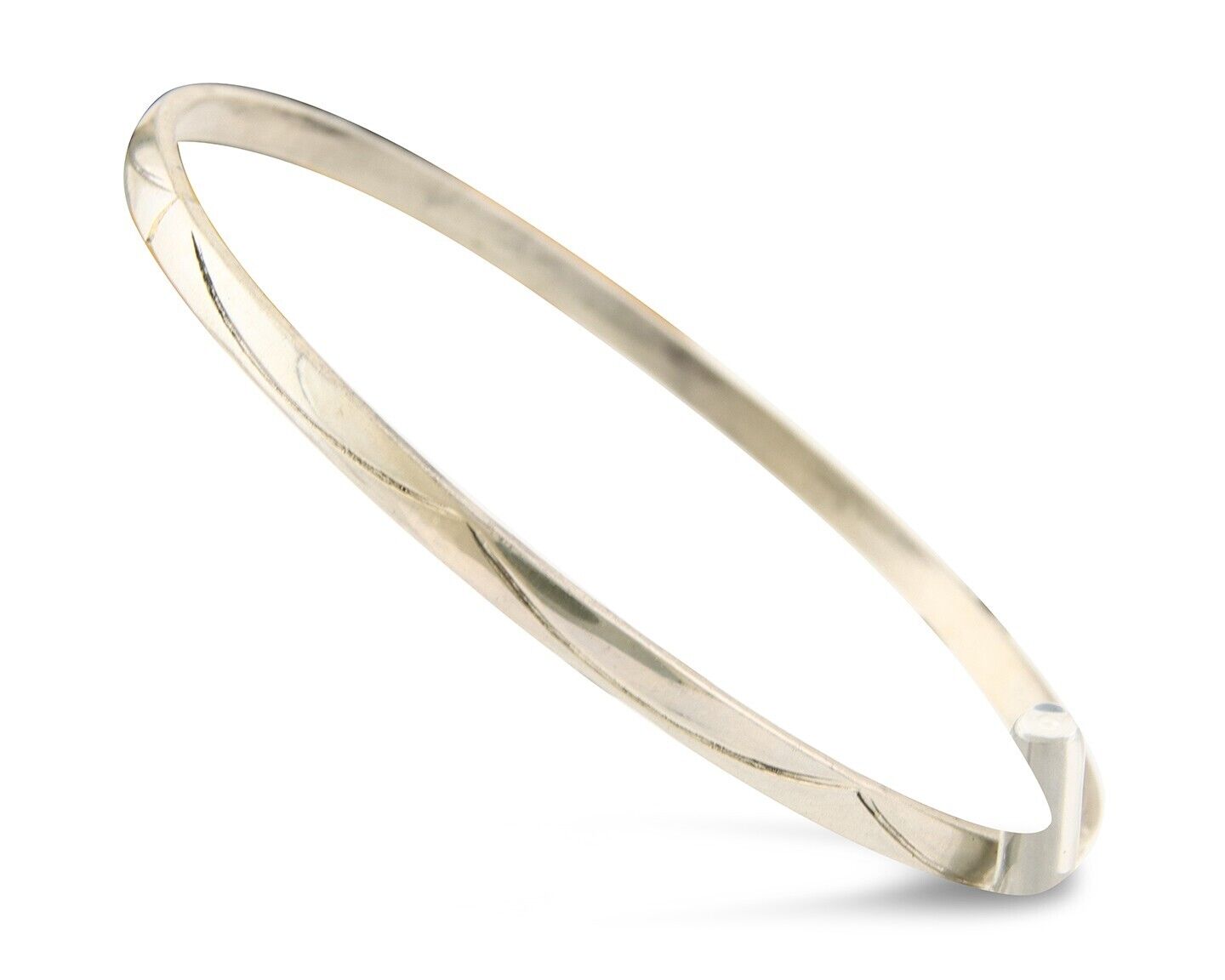 Navajo Bangle Bracelet 925 Silver Hand Stamped Twist Native American Artist C80s