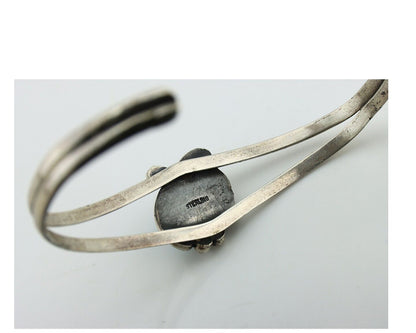 Navajo Slave Bracelet 925 Silver Natural SB Turquoise Native American C.80's