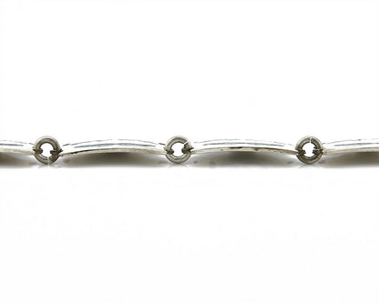 Mexican Artist TM .925 Silver Blue Turquoise Chip Inlay Bracelet