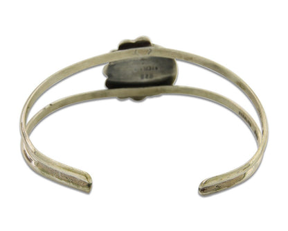 Navajo Cuff Bracelet 925 Silver Turquoise Cuff Native American Artist C.80's