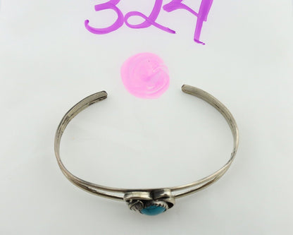 Navajo Slave Bracelet 925 Silver Natural SB Turquoise Native American C.80's
