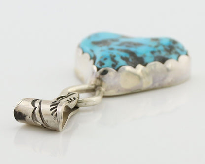 Navajo Necklace Pendant 925 Silver Turquoise Artist Tony Guerro C.80's