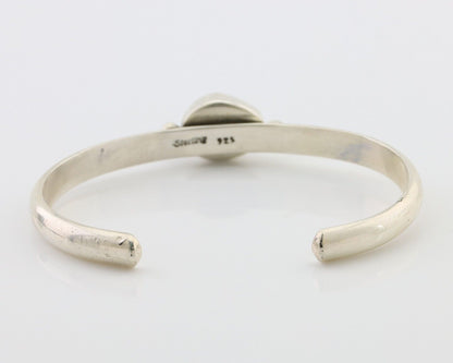 Navajo Cuff Bracelet 925 Silver Natural Blue Turquoise Native American C.80's