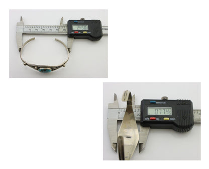 Navajo Handmade Bracelet 925 Silver Arizona Turquoise Native American C.80's