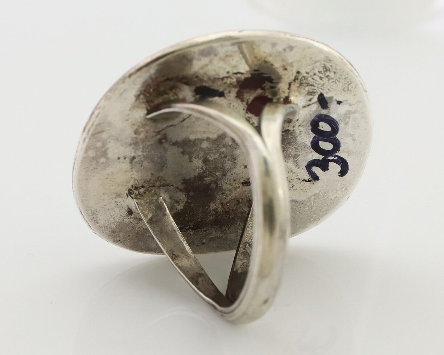 Navajo Ring 925 Silver Natural Blue Turquoise Native American Artist C.80's