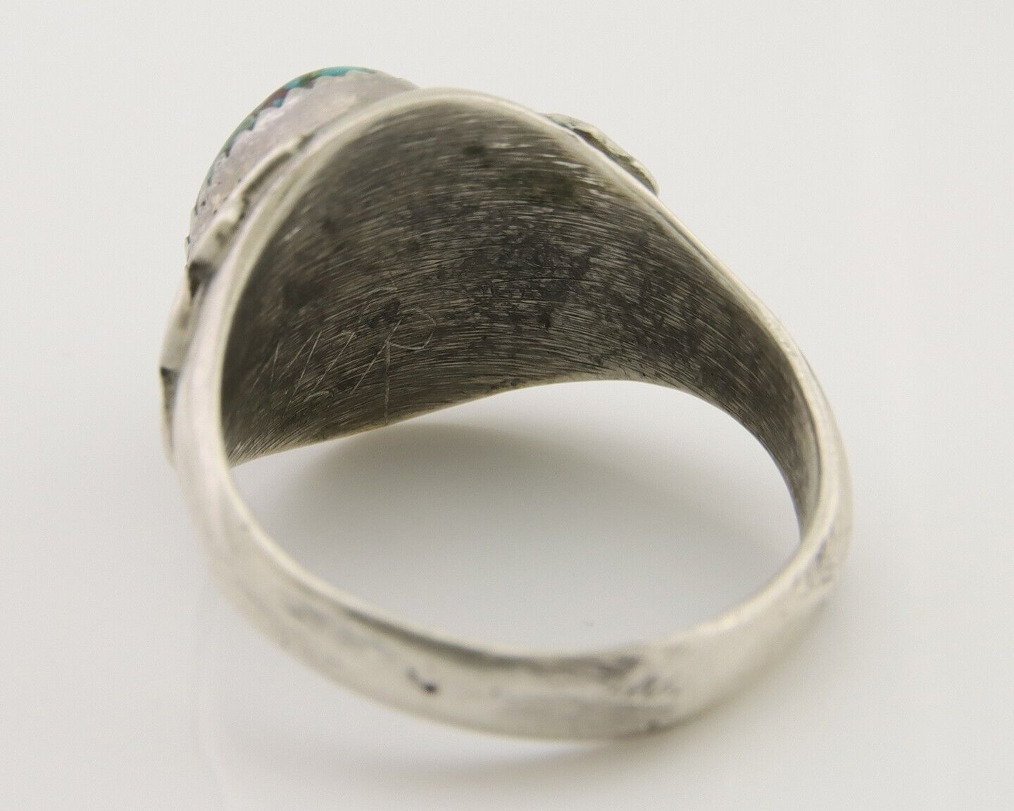 Navajo Ring 925 Silver Turquoise Turpen's Pawn Vault Artist Native C.80's