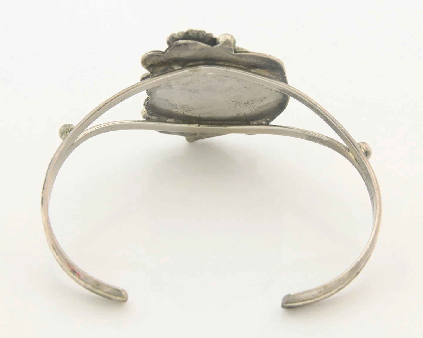 Navajo Cuff Bracelet Sterling Silver Natural Gemstone Vintage Native American