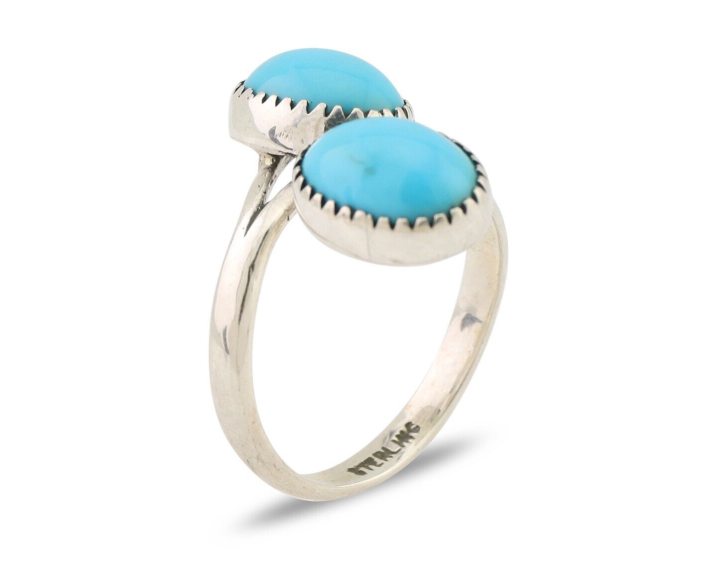 Navajo Handmade Ring 925 Silver Turquoise Native American Artist C.80's