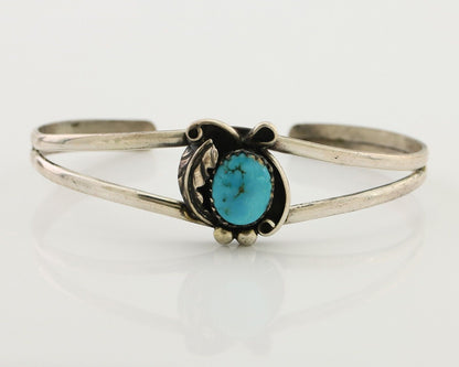 Navajo Handmade Bracelet 925 Silver Natural Blue Turquoise Native American C80's