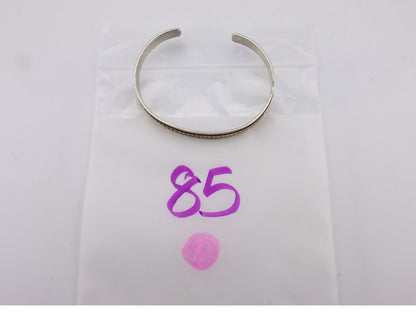 Navajo Cuff Bracelet 925 Silver & 12k Gold Filled Handmade Artist Signed E C.80s