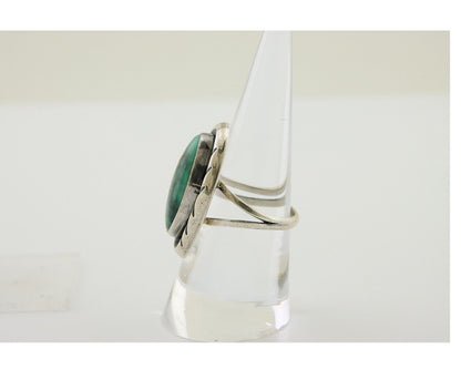 Navajo Ring 925 Silver Turquoise Artist Siged Herbert Cayatineto C.80's