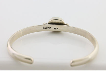 Navajo Cuff Bracelet 925 Silver Natural Blue Turquoise Native American C.80's