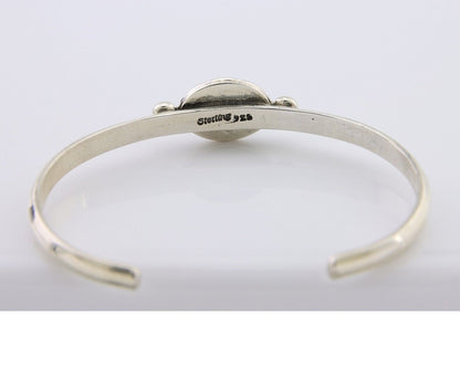 Navajo Bracelet 925 Silver Natural Turquoise Native American Artist C.80's