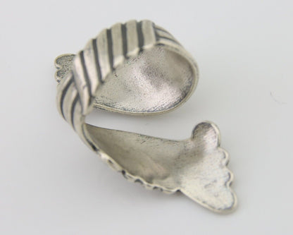 Navajo Adjustable Full Finger Ring 925 Silver Native American Size 5-9 C.80's