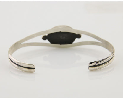 Navajo Natural Southwest Turquoise Bracelet 925 Silver Artist Native American