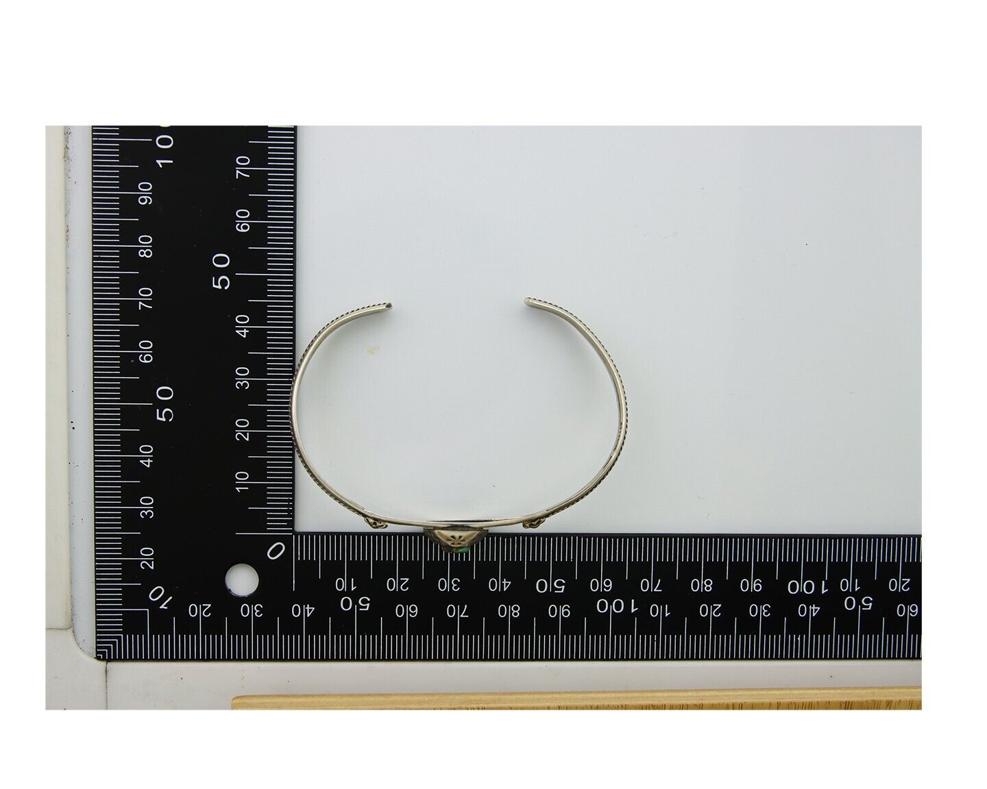 Navajo Cuff Bracelet 925 Silver Turquoise Cuff Native American Artist C.80's